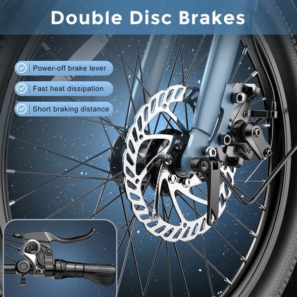 Fafrees F20 Light Adult City Elcykel, 250W borstlös motor, 16,75Ah litiumbatteri, 20" * 1,95" däck, Shimano 7-växlad.