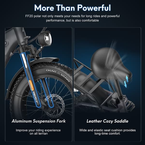 Fafrees FF20 Polar City elcykel, 500W motor, topphastighet 45 km/h, 24AH batteri, upp till 150 km räckvidd (PAS), L1e-B-certifierad