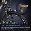 Miniatyrbild 7 av 10: Fafrees F26 Pro Adult City Elcykel, 250W borstlös motor, 14,5Ah litiumbatteri, 26*1,75 däck, SHIMANO 7 Speed.