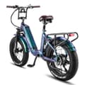 Miniatyrbild 5 av 11: Fafrees F20 Master City Elcykel, 22,5 Ah Samsung batteri, 500W motor, dubbla stötdämpare, kolfiberram, 20"*4,0" däck, SHIMANO 7 Speed.
