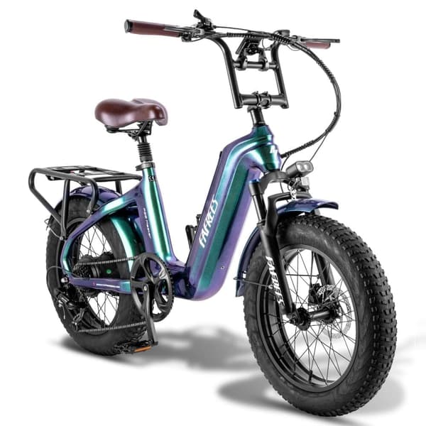 Fafrees F20 Master City Elcykel, 22,5 Ah Samsung batteri, 500W motor, dubbla stötdämpare, kolfiberram, 20"*4,0" däck, SHIMANO 7 Speed.