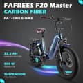 Miniatyrbild 10 av 11: Fafrees F20 Master City Elcykel, 22,5 Ah Samsung batteri, 500W motor, dubbla stötdämpare, kolfiberram, 20"*4,0" däck, SHIMANO 7 Speed.