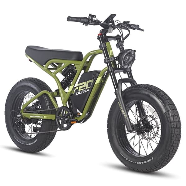 Fafrees F20 Ultra Adult Electric Bike, 750W moottori, 25Ah akku, 20*5.0 Fat Renkaat, SHIMANO 7 Speed.
