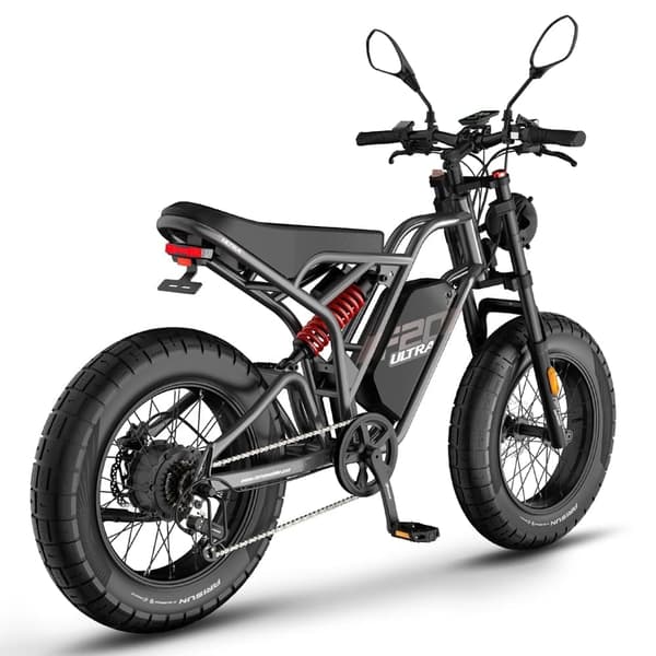 Fafrees F20 Ultra Adult Off-Road sähköpyörä, 750W moottori, 25Ah akku, 20*5.0 leveä rengas, SHIMANO 7 vaihdetta, hydraulijarru