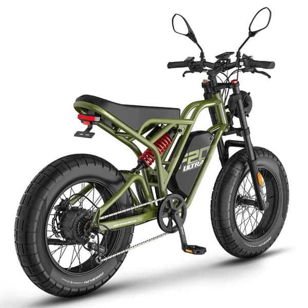 Fafrees F20 Ultra Adult Off-Road sähköpyörä, 750W moottori, 25Ah akku, 20*5.0 leveä rengas, SHIMANO 7 vaihdetta, hydraulijarru