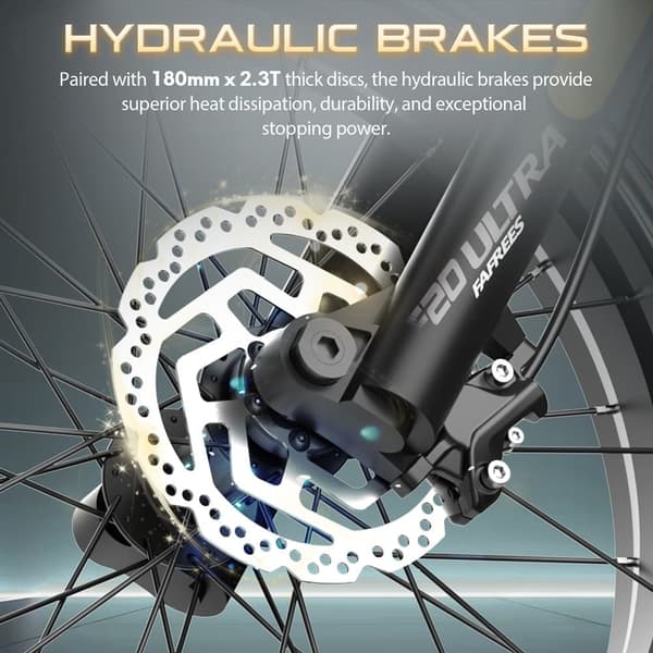 Fafrees F20 Ultra Adult Off-Road sähköpyörä, 750W moottori, 25Ah akku, 20*5.0 leveä rengas, SHIMANO 7 vaihdetta, hydraulijarru