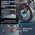 Miniatyrbillede 9 af 11: Fafrees F20 Mate elektrisk last trehjulet cykel, 750W motor, 23,45AH batteri, hydraulisk bremse, 20''*3,0'' dæk