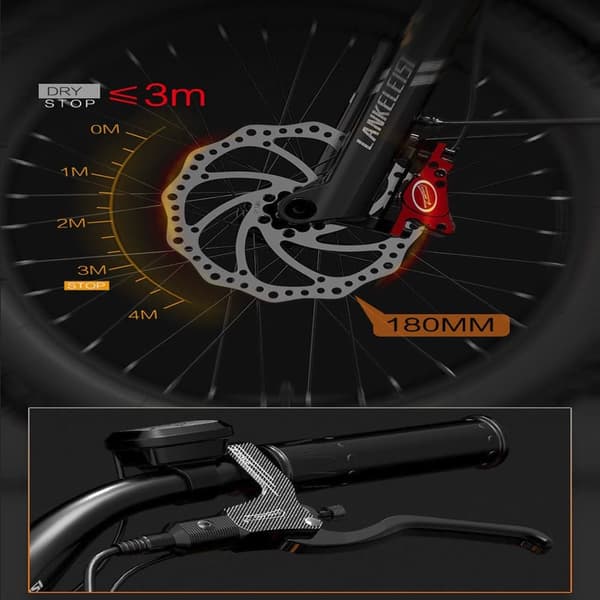 Lankeleisi Wombat-1 long tail cargo elcykel med momentsensor, 20Ah Samsung batteri, 1000W motor.