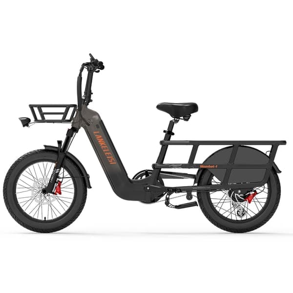 Lankeleisi Wombat-1 long tail cargo elcykel med momentsensor, 20Ah Samsung batteri, 1000W motor.