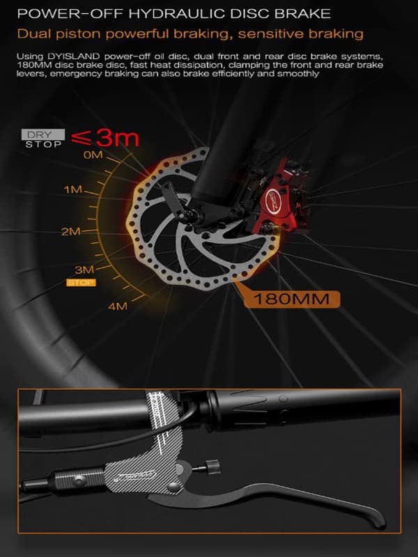 GOGOBEST GF600 Plus 26'' elcykel, 1000W motor, 20Ah batteri, 45 km/h, 7 växlar