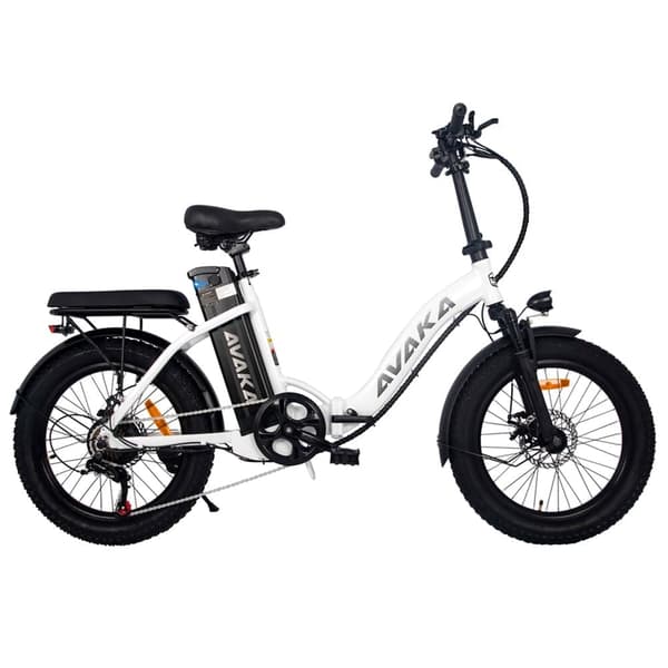 AVAKA BZ20 Plus hopfällbar elcykel, 500W motor, 18,2AH batteri, 100 km räckvidd (PAS), Shimano 7-växlad, stadselcykel