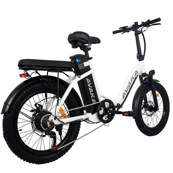 AVAKA BZ20 Plus hopfällbar elcykel, 500W motor, 18,2AH batteri, 100 km räckvidd (PAS), Shimano 7-växlad, stadselcykel