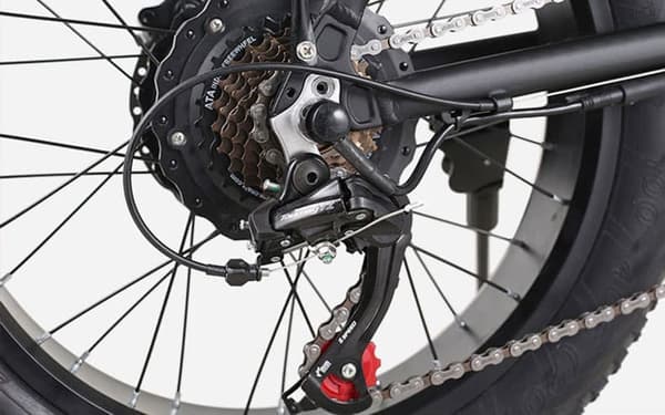 AVAKA BZ20 Plus hopfällbar elcykel, 500W motor, 18,2AH batteri, 100 km räckvidd (PAS), Shimano 7-växlad, stadselcykel