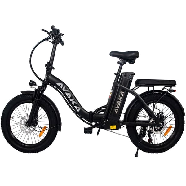 AVAKA BZ20 Plus hopfällbar elcykel, 500W motor, 18,2AH batteri, 100 km räckvidd (PAS), Shimano 7-växlad, stadselcykel