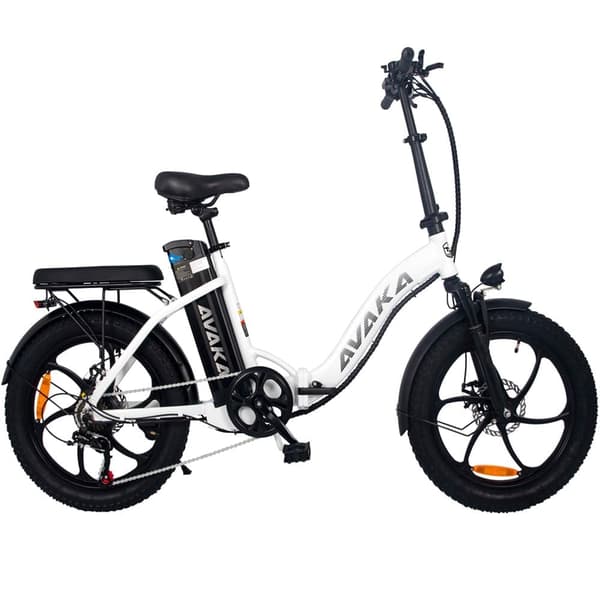 AVAKA BZ20 Plus hopfällbar elcykel, 500W motor, 18,2AH batteri, 100 km räckvidd (PAS), Shimano 7-växlad, stadselcykel