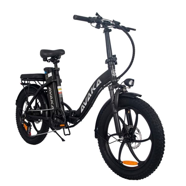 AVAKA BZ20 Plus hopfällbar elcykel, 500W motor, 18,2AH batteri, 100 km räckvidd (PAS), Shimano 7-växlad, stadselcykel