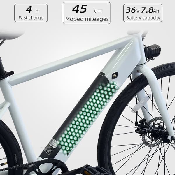 AVAKA R1 City Elcykel, 250W Motor, 7.8AH Batteri, Shimano 7-växlad, Uthållighet 30KM-45KM