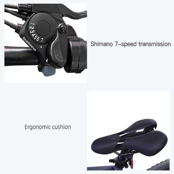 AVAKA R1 City Elcykel, 250W Motor, 7.8AH Batteri, Shimano 7-växlad, Uthållighet 30KM-45KM