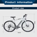 Miniatyrbild 10 av 11: AVAKA R1 City Elcykel, 250W Motor, 7.8AH Batteri, Shimano 7-växlad, Uthållighet 30KM-45KM