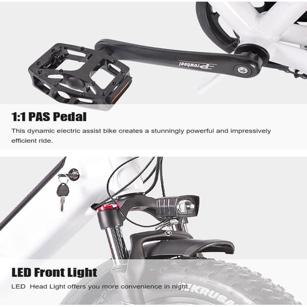 Lamtier 57A hopfällbar elcykel | 48V 13A batteri | 250W BAFANG-motor | 25 km/h topphastighet | Hydrauliska skivbromsar