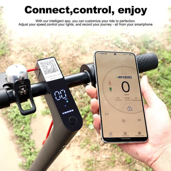 Lamtier AES05 hopfällbar elsparkcykel, 350W frammotor, maxhastighet: 20 MPH, 36V10Ah batteri. Kan anslutas via app.
