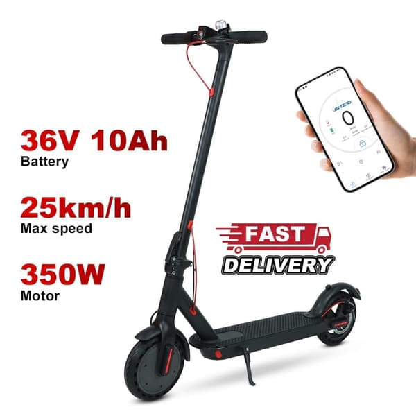 Lamtier AES05 hopfällbar elsparkcykel, 350W frammotor, maxhastighet: 20 MPH, 36V10Ah batteri. Kan anslutas via app.