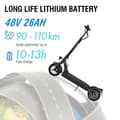 Miniatyrbild 6 av 8: JOYOR Y8-S Electric Scooter 48V 26Ah Battery 500W Motor 20Km/h Max Speed With German ABE Certification(ABE,eKFV)