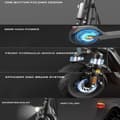 Miniatyrbild 10 av 10: JOYOR C10E elscooter, 500W motor, 10,4AH batteri, 20km/h, 10" däck, ram i magnesiumlegering.