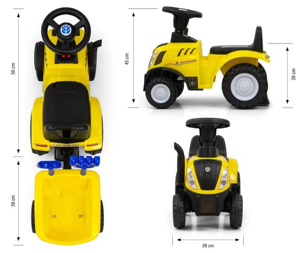 Milly Mally Fordon NEW HOLLAND T7 TRAKTOR Gul