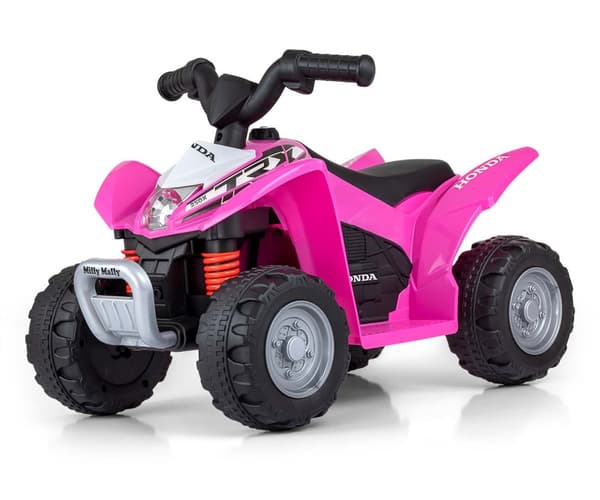 Milly Mally Batteridriven Fyrhjuling Honda ATV Rosa