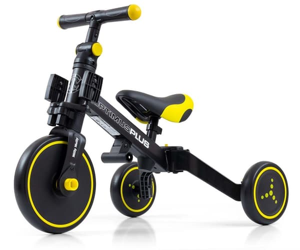 Milly Mally 4-i-1-cykel Optimus Plus svart