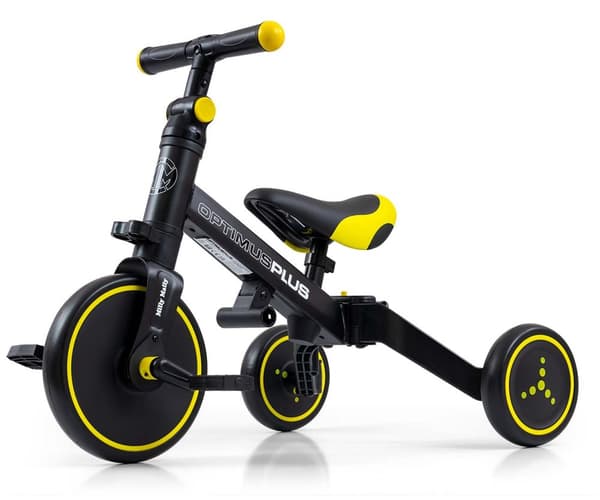 Milly Mally 4-i-1-cykel Optimus Plus svart