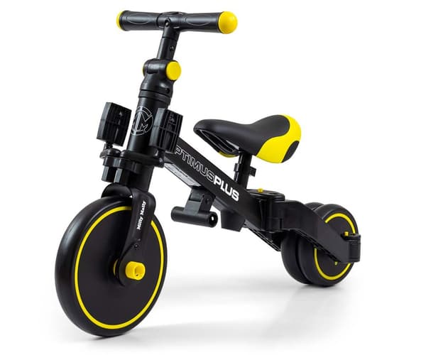 Milly Mally 4-i-1-cykel Optimus Plus svart