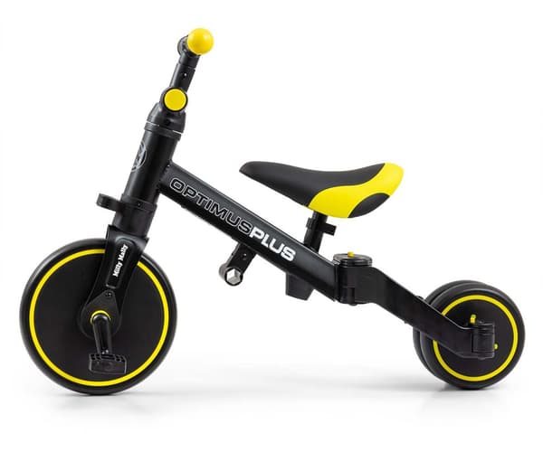 Milly Mally 4-i-1-cykel Optimus Plus svart