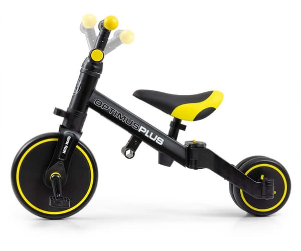 Milly Mally 4-i-1-cykel Optimus Plus svart