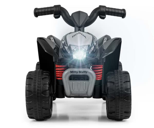 Milly Mally Batteridriven Fyrhjuling Honda ATV Svart