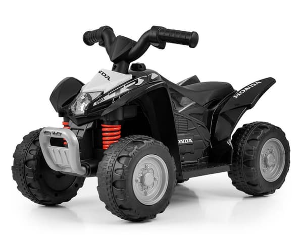 Milly Mally Batteridriven Fyrhjuling Honda ATV Svart