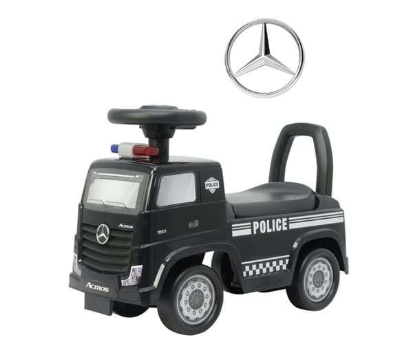 Milly Mally Mercedes-Benz Actros polis svart fordon