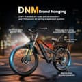 Miniatyrbillede 7 af 11: PULUMA PE86Pro Dual Drive elektrisk cykel 500W*2, 48V20AH batteri, rækkevidde på 70-150 km, 26"*3.0 terrængående dæk, LCD-skærm, Shimano 7-trins