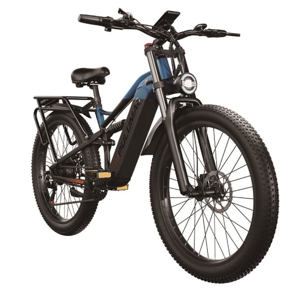 E-cykel PULUMA PE86 500W motor (topp 1000W) 48V 20Ah avtagbart batteri E-cykel 26 * 3In Fat Tire City Oil bromsar Elcykel