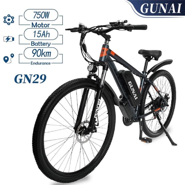 GUNAI GN29 VTT électrique adulte 750W 48V 15Ah 29 pouces vtt e-bike 50 GUNAI GN29 VTT électrique adulte 750W 48V 15Ah 29 pouces vtt e-bike 50