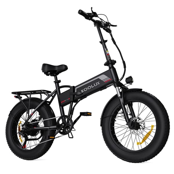 KOOLUX BK10S Hopfällbar Elcykel, 500W toppmotor, MAX 32 km/h, 13AH batteri, 20*4 däck Svart