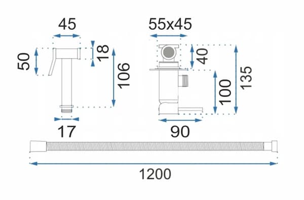 BIDET MIXER FENIX SORT