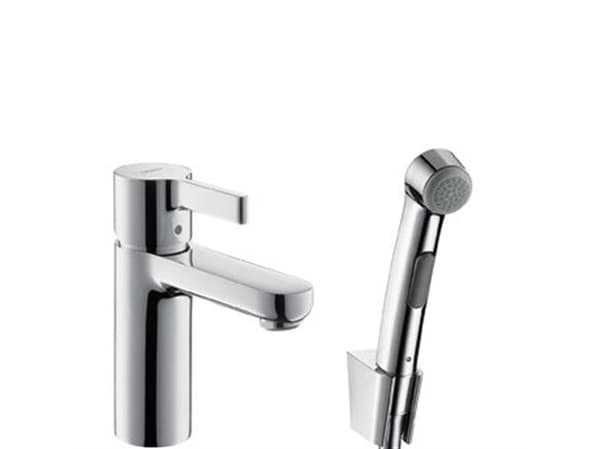 Bidétarmatur Metris S m/bruser krom