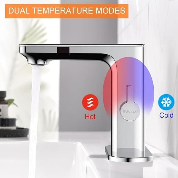 OBOSOE Smart LCD-sensor håndvaskarmatur – digitalt display, varmt og koldt vandhane med bevægelsessensor
