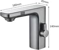 Miniatyrbillede 2 af 7: OBOSOE Smart LCD-sensor håndvaskarmatur – digitalt display, varmt og koldt vandhane med bevægelsessensor