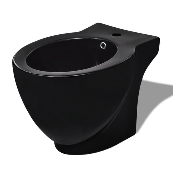 Bidet rund sort keramik -  Bideter