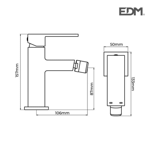 Kran - Getaria - EDM-modell - Mässing - Zinkhandtag - Keramisk patron