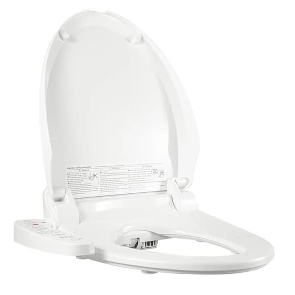 Sähkökäyttöinen älykäs bidet-wc-istuin, säädettävä veden lämpötila, turvallisuusominaisuudet,Valkoinen