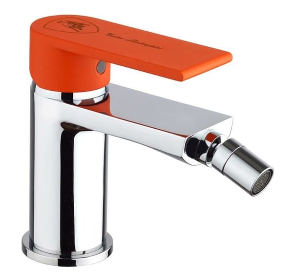 Paini Bidé - 44CR3063VDKG35A9TL - Laguna 306 svart bidé, krom/svart/orange
